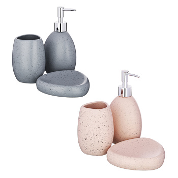 Набор для ванной 3пр. "Богема" керамика  2 цвета