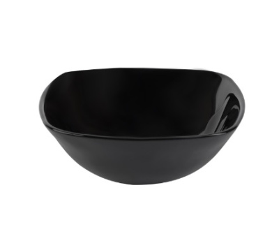 Салатник квадратный 15см 330мл черный