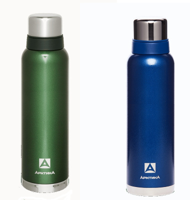 Термос с узким горлом 1.6л 40часов  "Арктика" зелен синий