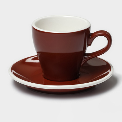 Пара Coffee time 180мл фарфор  коричневый