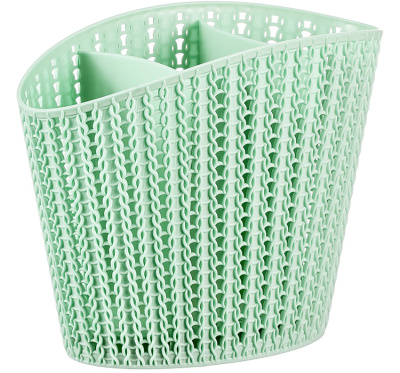 Сушилка для столовых приборов 4секц. ВЯЗАНИЕ "Фисташковый" 16x11x20см