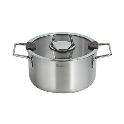 Кастрюля "Сascade" 20*10.5см 3л дно 2.9мм ручки на сварке отметки литража