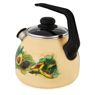 Чайник эмал 3л со свистком Avocado