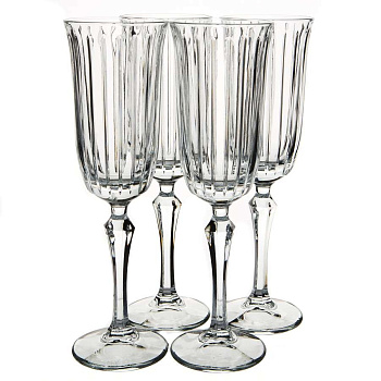 Набор бокалов для шампанского 4шт. 175мл 222мм JOY
