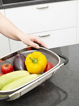 Корзина в раковину STEEL TOUCH 34х24см (12) Корзина в раковину STEEL TOUCH 34х24см (12)