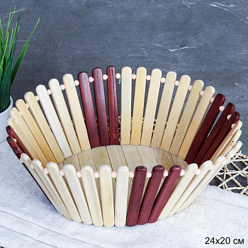 Корзина 24х20см бамбук овал