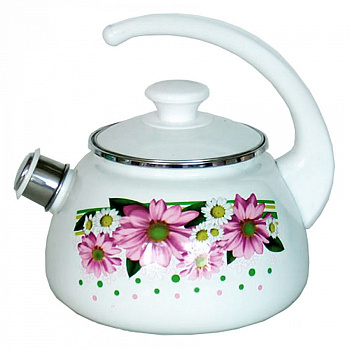 Чайник 2л со свистком белый