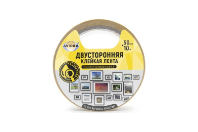 Лента двусторонняя клейкая  на ПП основе 50мм х 10м прозрачная