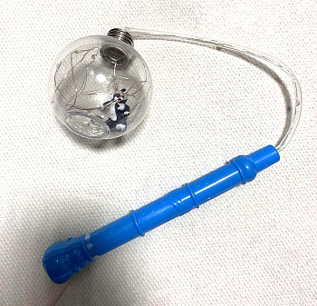 Фигурка светящ. на палочке шар, звезда, сердце