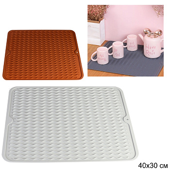 Коврик для сушки посуды 40x30см Коврик для сушки посуды 40x30см