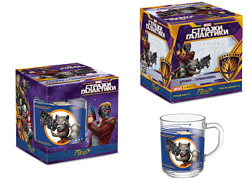Кружка 200мл стекло "Стражи Галактики" под.уп.