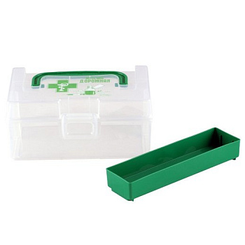 Контейнер для аптечки с вкладышем 0.8л 170*108*78мм