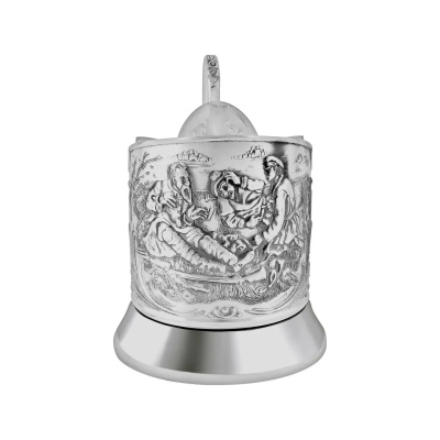 Подстаканник посереб. "Охотники"