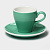 Пара Coffee time 180мл фарфор  бирюзовая