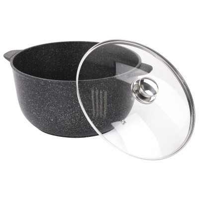 Кастрюля 6л "Орион" стеклянная крышка