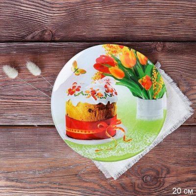 Блюдо круглое 20см Пасха