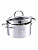Кастрюля нерж. сталь со сливом 3.6л 20см