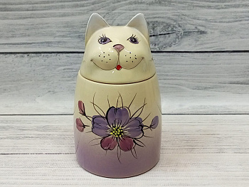 Банка для хранения Котейка Нежность 0.9л 11.5*20см