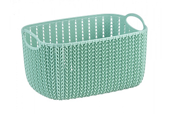 Корзинка ВЯЗАНИЕ 7л Фисташковый 17*19*29см
