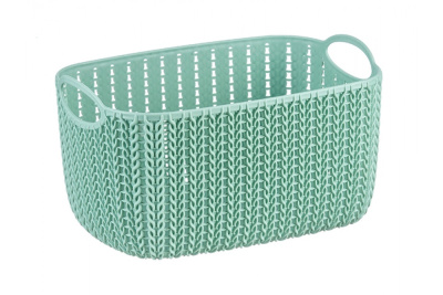 Корзинка ВЯЗАНИЕ 7л Фисташковый 17*19*29см