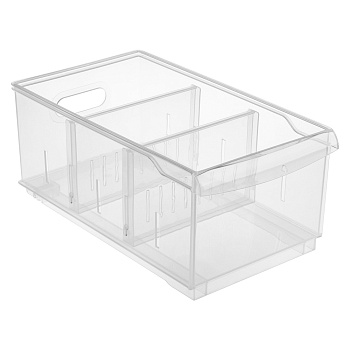 Контейнер универсальный "Rolly" 5л 165*305*129мм 3 разделителя ролики