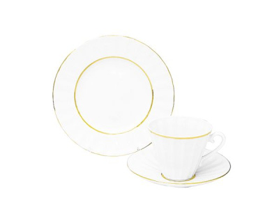 Набор чайный 3пр. "лучист.Белоснежка" 200мл твердый фарфор