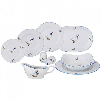 Столовый сервиз 24 пр. Рококо  "Гуси"