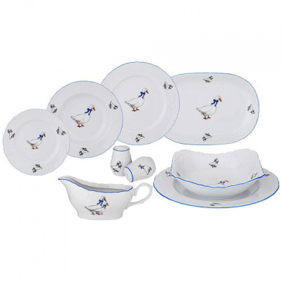 Столовый сервиз 24 пр. Рококо  "Гуси"