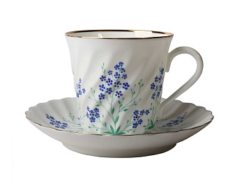 Чашка с блюдцем   "У ручья с отв." 200мл  ф.Витая