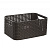 Корзина RATTAN STYLE BOX S тёмно-коричневая без крышки  19*29*13см