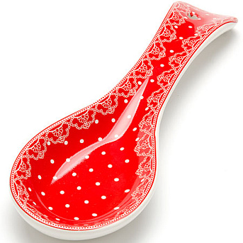 Подставка для ложки 22.3см "Красный узор"