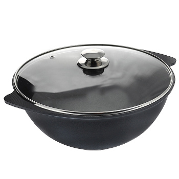 Казан для плова 4.5л "Традиция" антипр.покр.  стекл.крышка Казан для плова 4.5л "Традиция" антипр.покр.  стекл.крышка