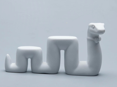 Скульптура "Змей Меандр" 121*39*68мм