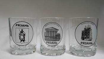 Набор стаканов 3шт.  "Рязань" Набор стаканов 3шт.  "Рязань"