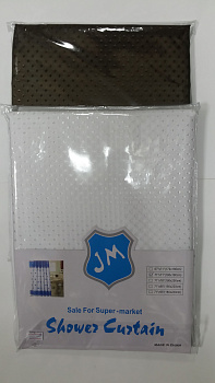 Штора д/ванной 180*180 однотон.