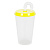 Стакан 500мл с крышкой и трубочкой жёлтый