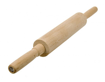 Скалка малая с крутящейся ручкой  425мм