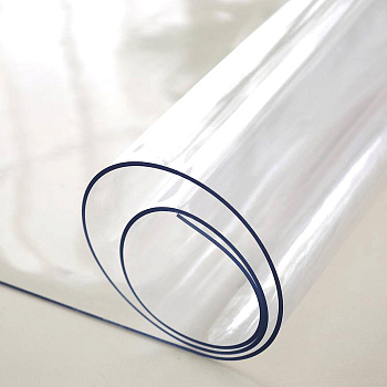 Скатерть на отрез силикон ПРОЗРАЧНАЯ ширина 80см