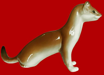 Фигурка декорат. "Горностай" 8x4x15см