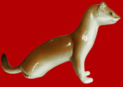 Фигурка декорат. "Горностай" 8x4x15см