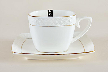 Пара чайная 240мл квадр. "Снежная королева"