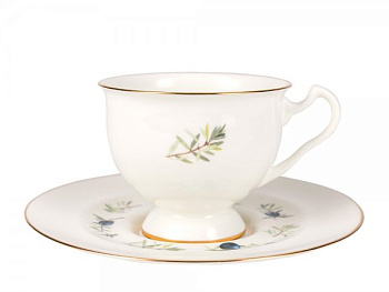 Чашка с блюдцем 240мл "Шикша" ф.Айседора костяной фарфор