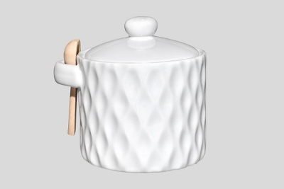 Банка "Жемчужная волна" 450мл с ложкой