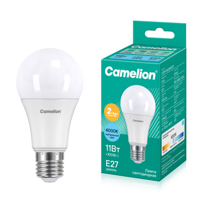 Электрическая лампа светодиодная Camelion LED11-A60/845/E27 11Вт 220В 4500К Грушевидная 925лм