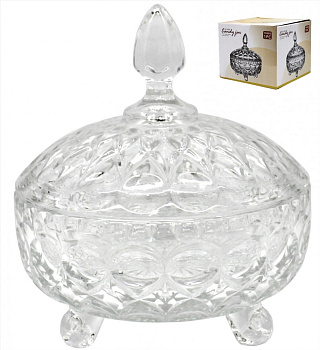 Ваза на ножках 820мл d16 h19см