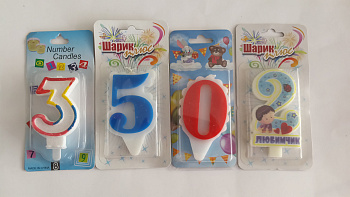 Свеча для торта цифра