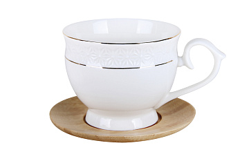 Пара чайная бамбук. блюдце 280мл "Снежная королева"