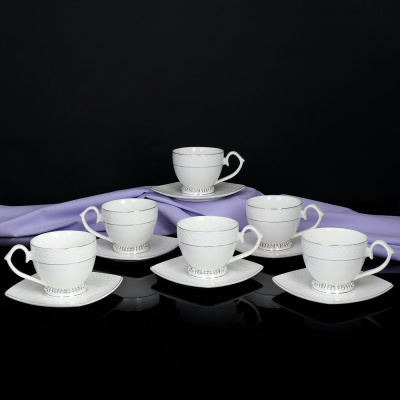 Пара чайная 260мл на ножке со стразами   без уп.