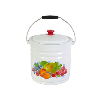 Ведро эм. цил. 12л с крышкой