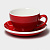 Пара Coffee time 300мл  фарфор  цвет красный